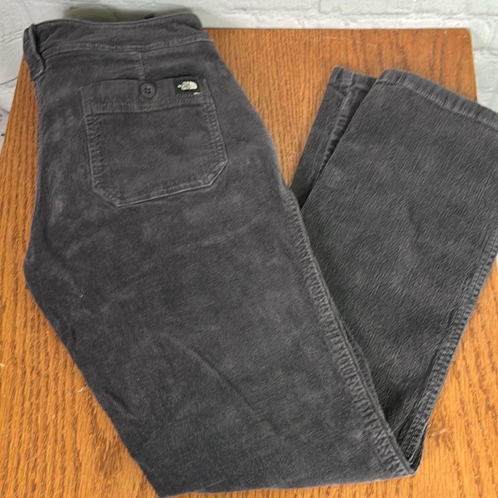 The North Face Corduroy Pants Women Size 6 Grey Multi Pocket